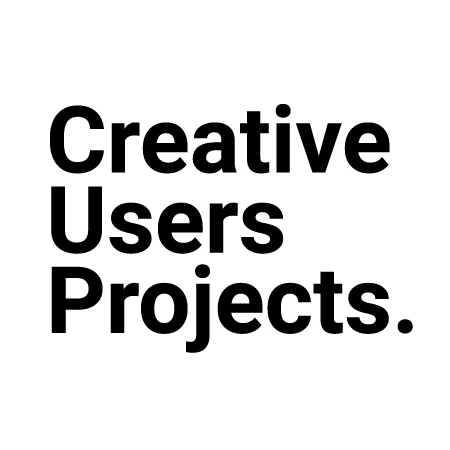 The logo for Creative Users Projects, which is a white square with black, sans serif text reading "Creative Users Projects.".